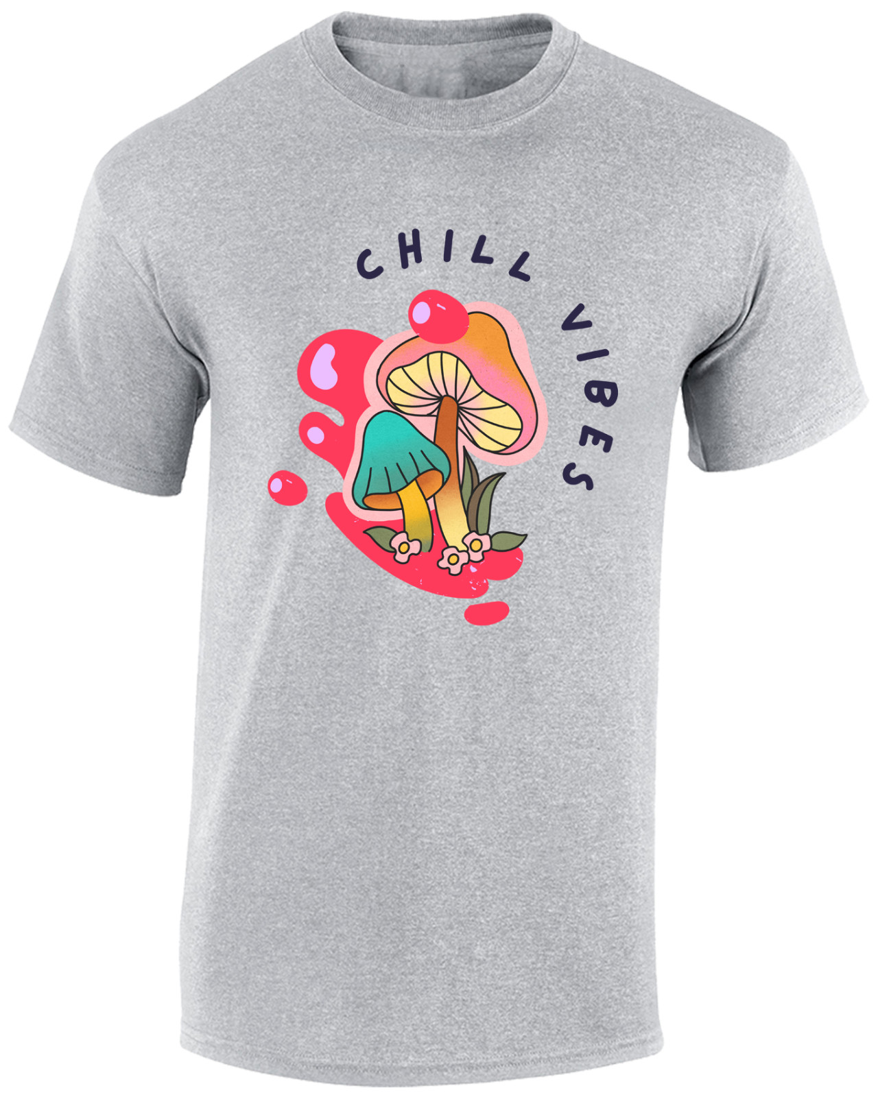 CHILL VIBES MENS T SHIRT FUNNY SUMMER HOLIDAY CLOTHING CASUAL NICE TOP