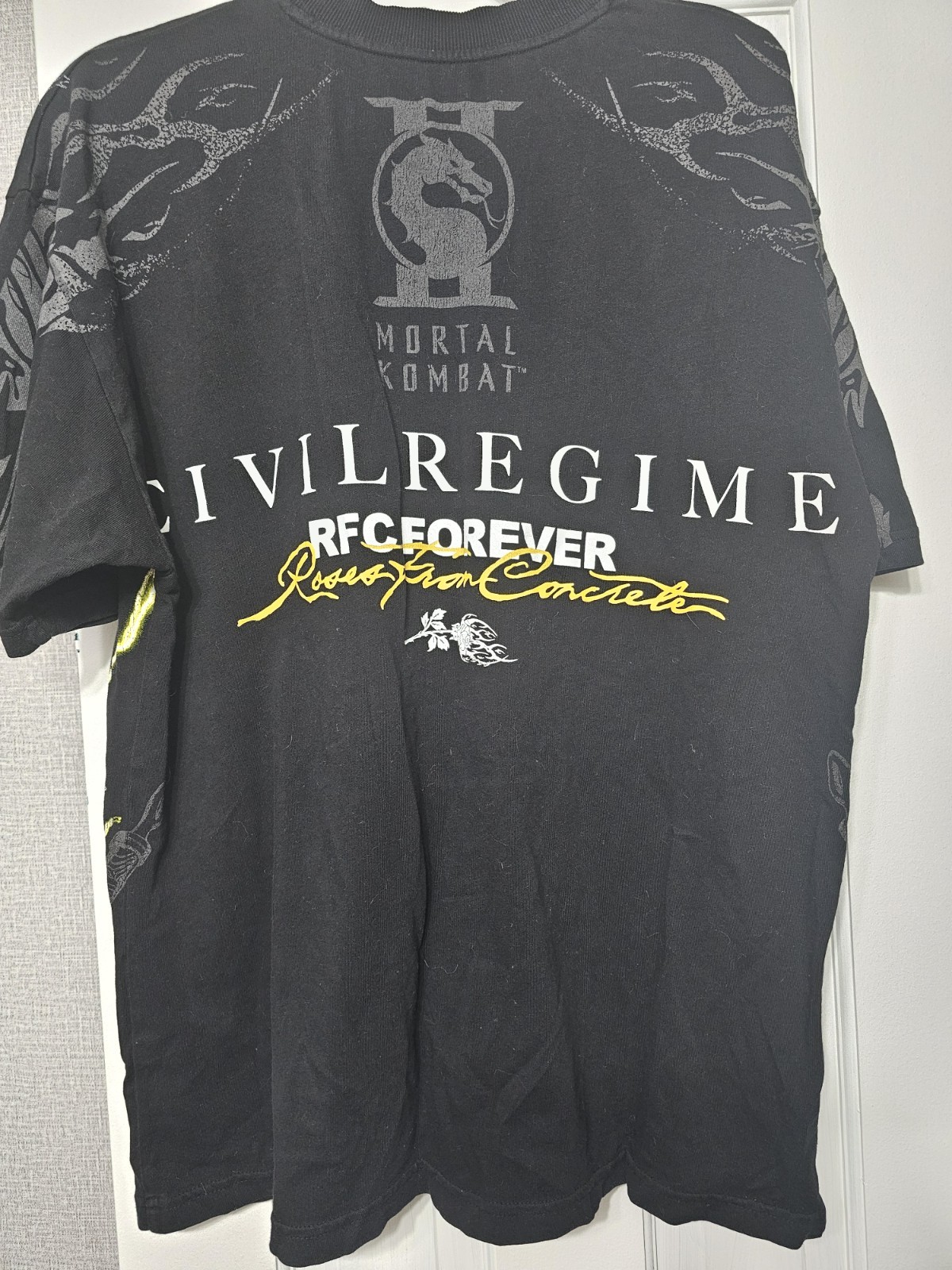Civil Regime x Mortal Kombat Scorpion Graphic Tee Black Size Large