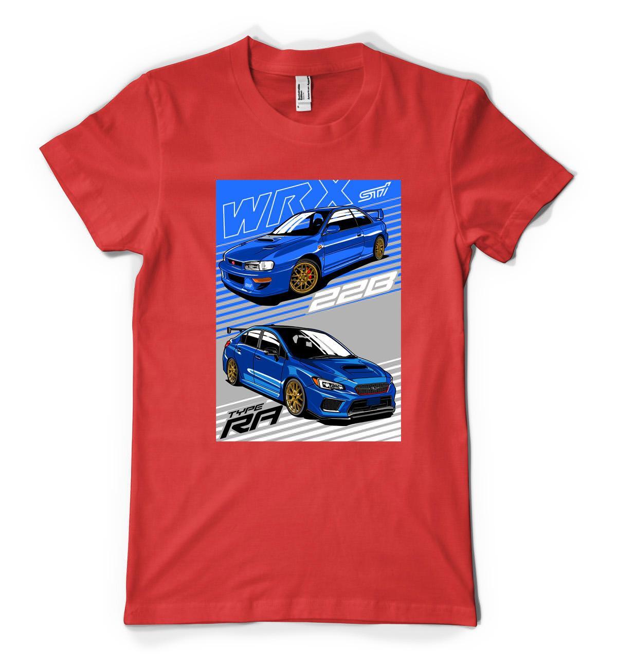 Japanese WRX Supercar Sport Classic Custom Car Personalised Unisex Adult T Shirt