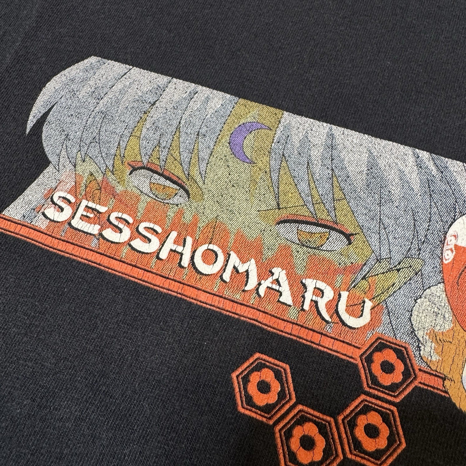 Vintage 2005 Inuyasha x Sesshomaru Black T-Shirt Anime Tee Men’s Size XL