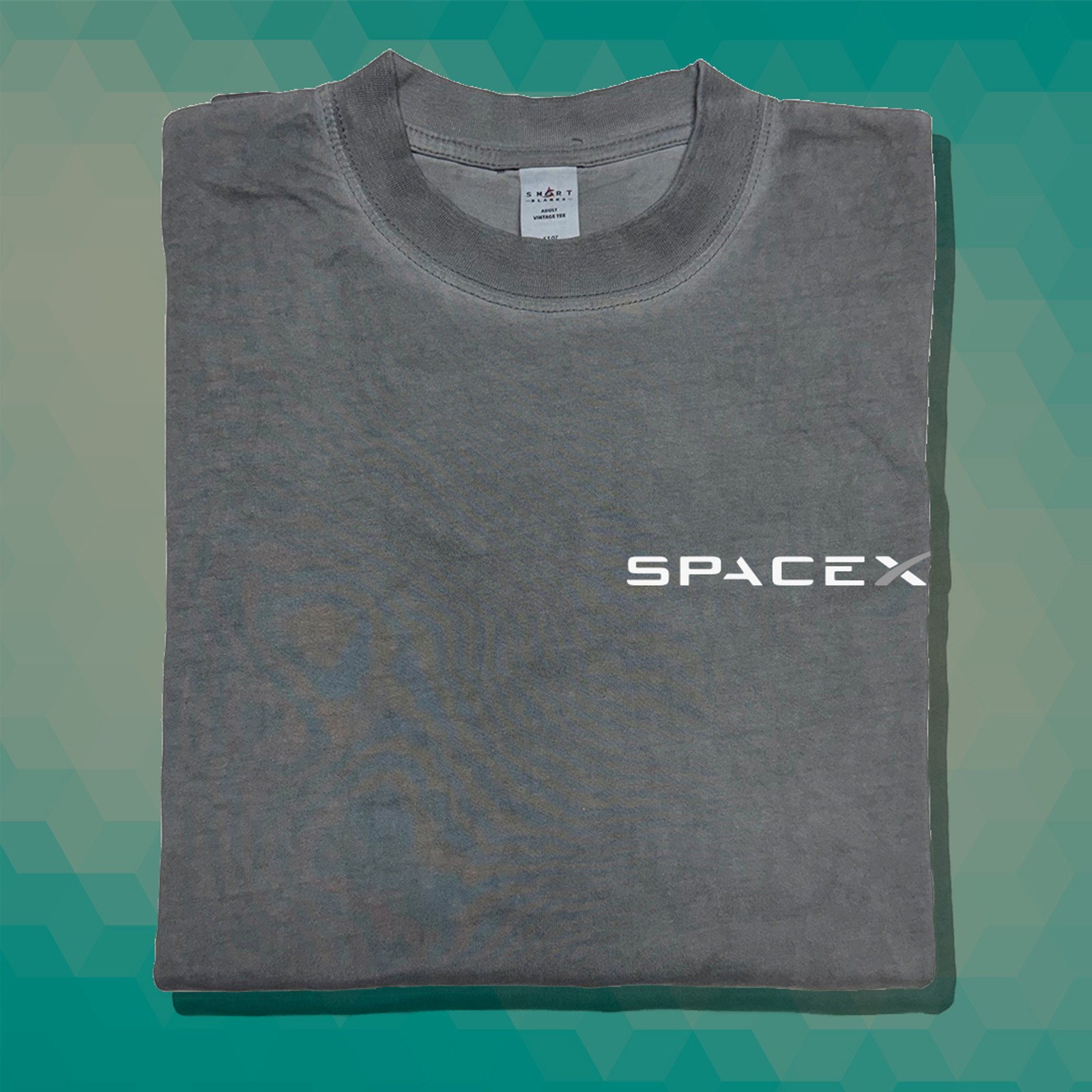 SpaceX Front & Back Print Vintage Premium Tee NASA Elon Musk Tesla Space X BFR
