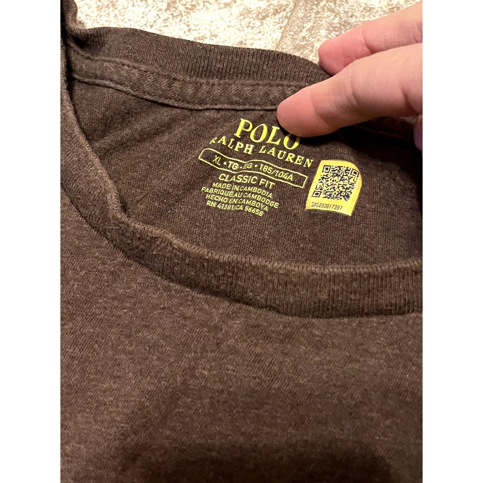 Polo Ralph Lauren Brown Shirt Casual Logo Classic Fit XL Preppy Outdoor