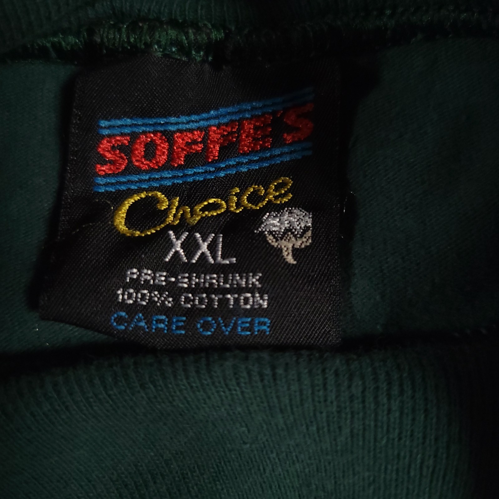 Vintage Soffe’s Choice Long Sleeve Shirt Mens 2XL Green Illinois Graphic Tee USA