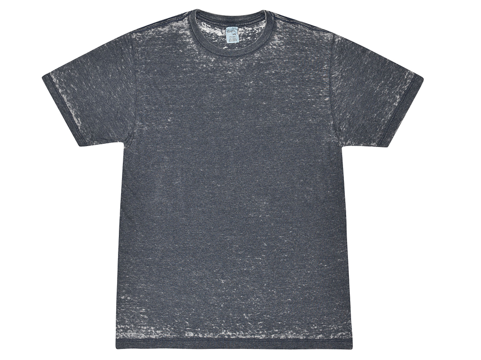 Denim Acid Wash Burnout T-shirts Adult S-3XL 60/40 Cotton/Polyester Blend