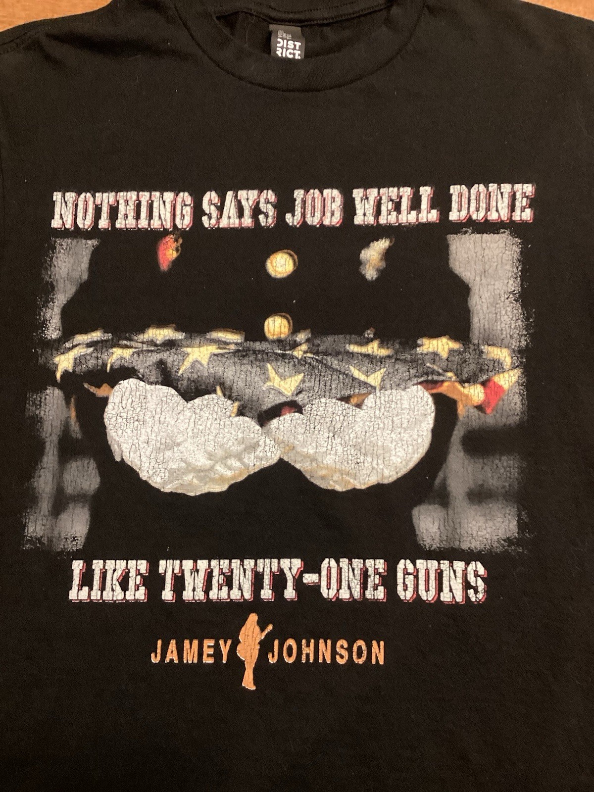 Jamey Johnson Shirt Size S Military Appreciation Twenty One Guns