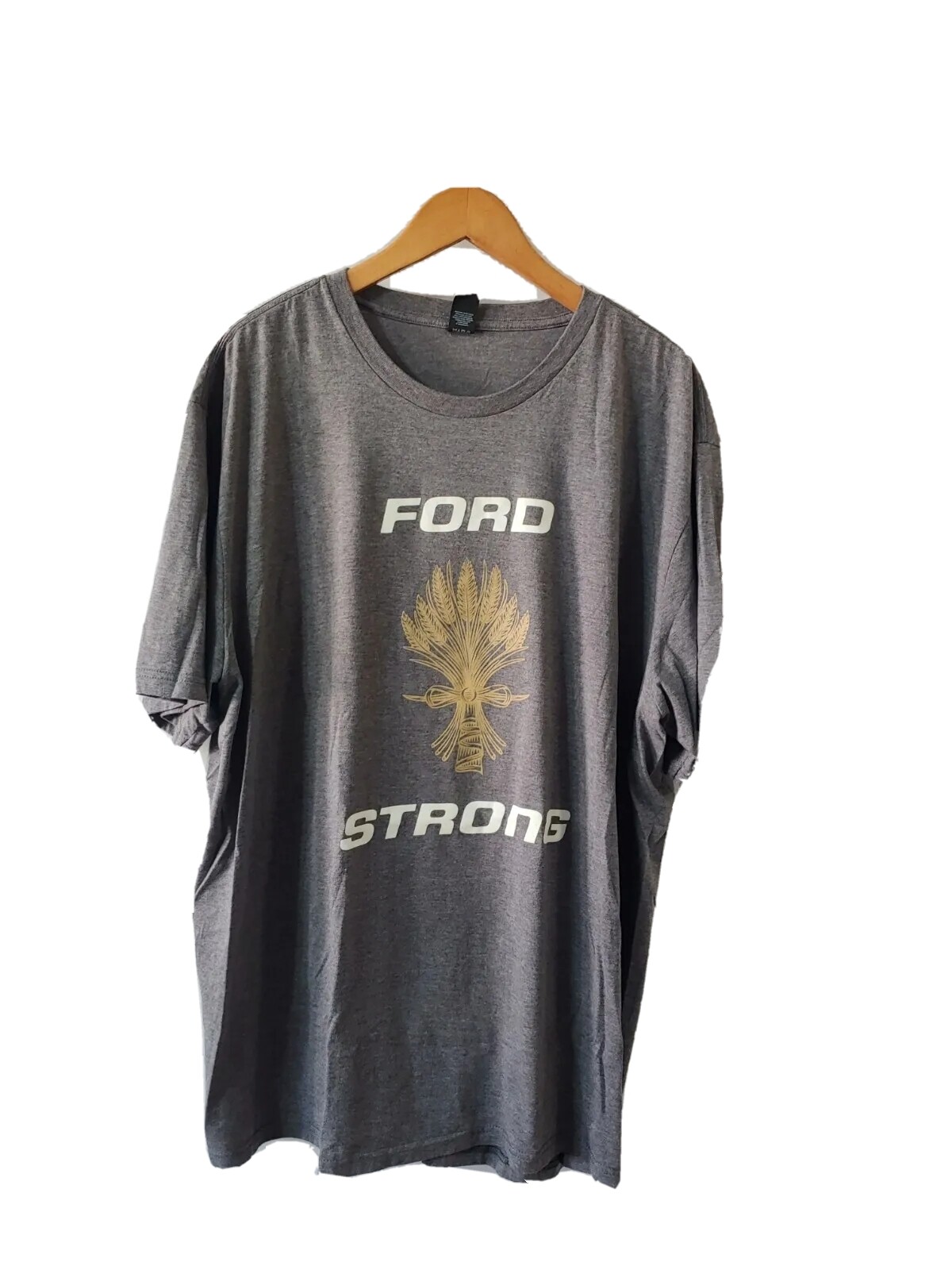 District Made Mens Graphic Tee Gray Size 3XL Short Sleeve Ford Strong Hurricanes