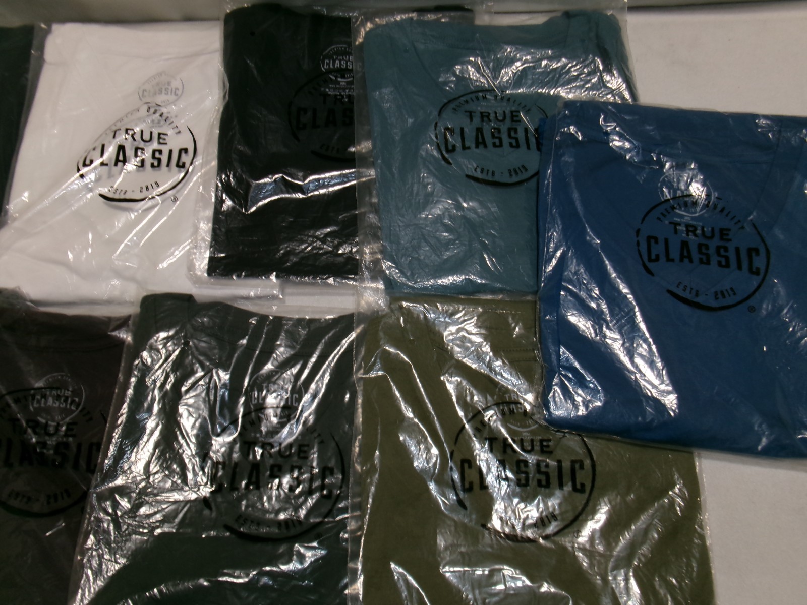 True Classic Crew Neck Short Sleeve Tees Assorted Sizes & Colors