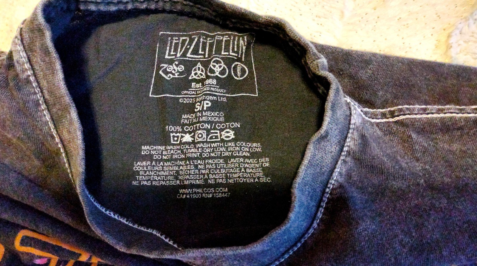 LED ZEPPELIN UNITED STATES OF AMERICA 1977 TOUR SHIRT, MENS BLACK SMALL,…
