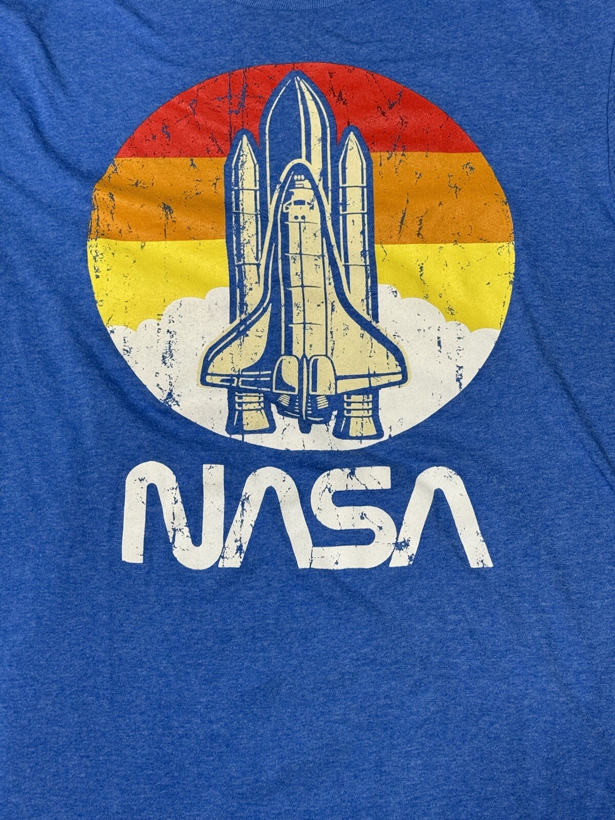 NASA Rocket Space T-Shirt Short Sleeve Size Adult Medium Soft Comfortable Shirt