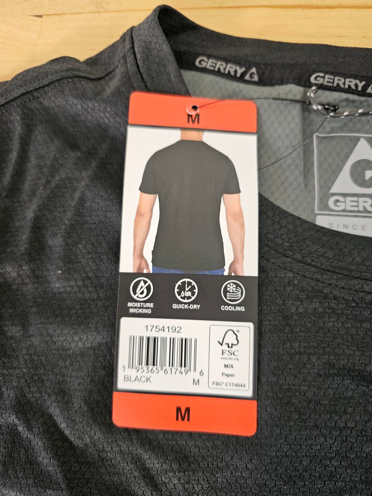 M / MEDIUM – BLACK – Gerry Men’s Lightweight Cool Knit Active Gym Tee Shirt