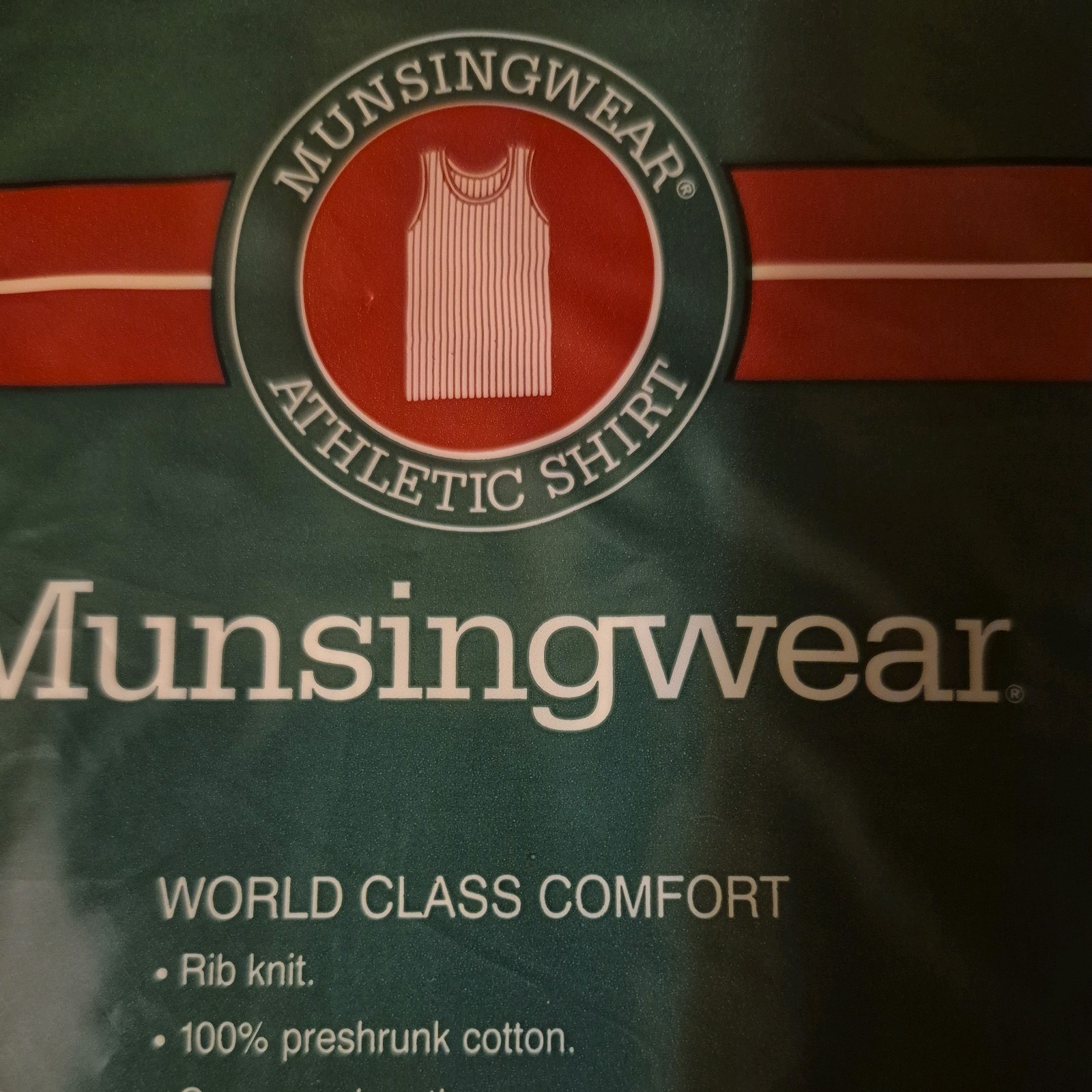 Vintage New Munsingwear Athletic Shirts 3pack Size L(42-44) 100% Combed Cotton