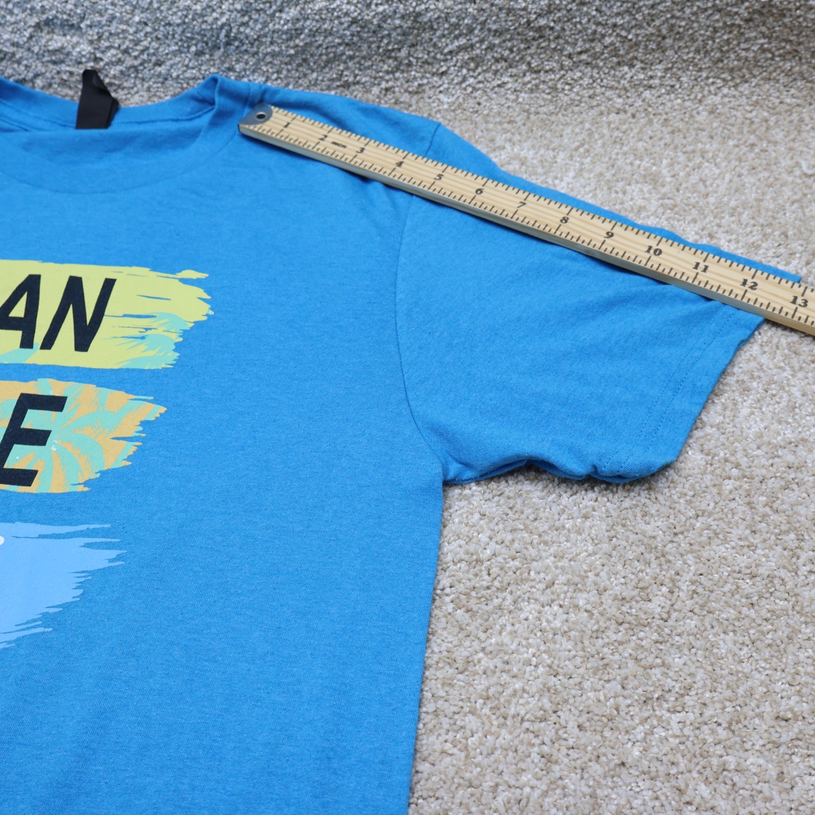 District San Diego California Surf Graphic T-Shirt Blue Size M