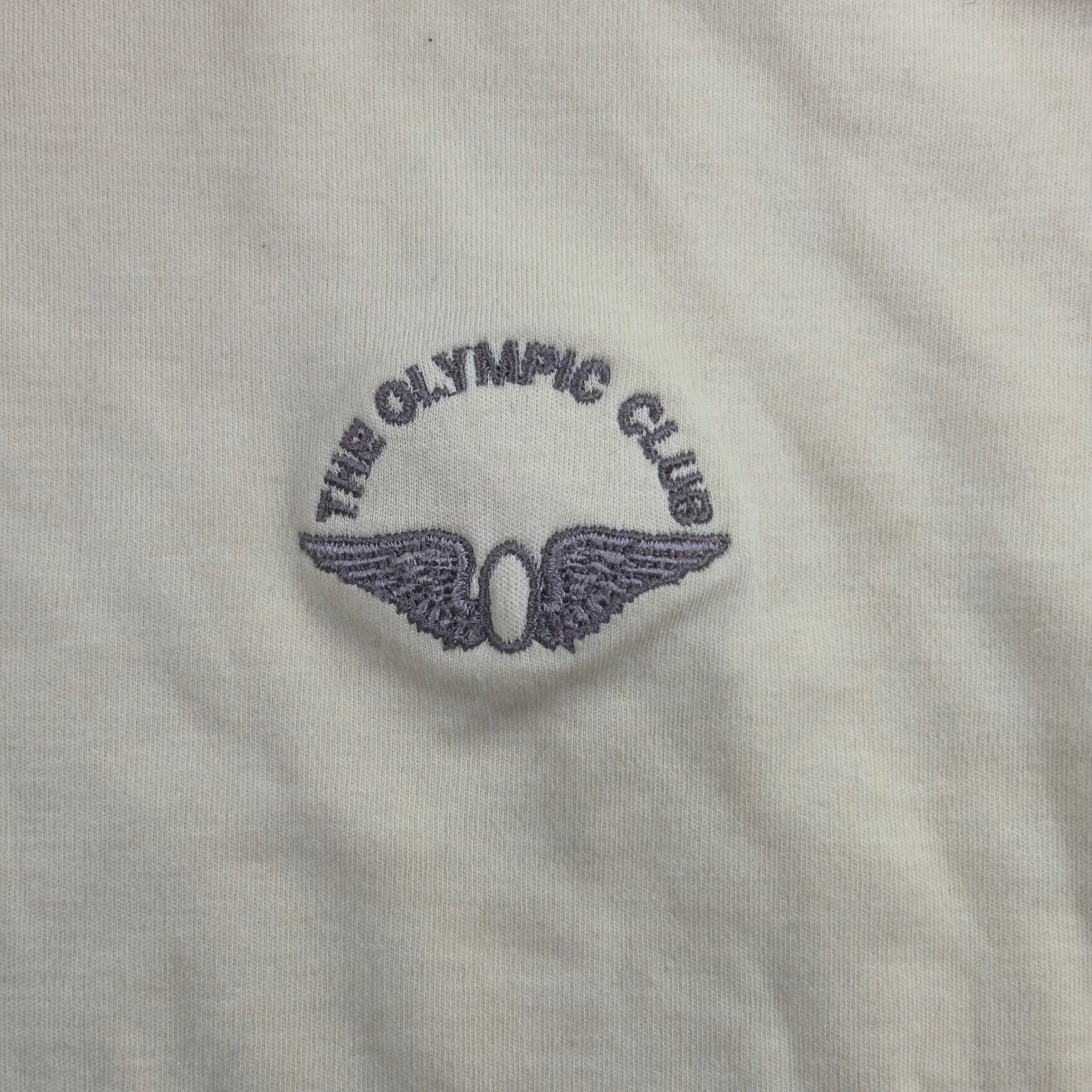 VTG Overton Turtleneck XL Yellow The Olympic Club Embroidered Cotton Mens