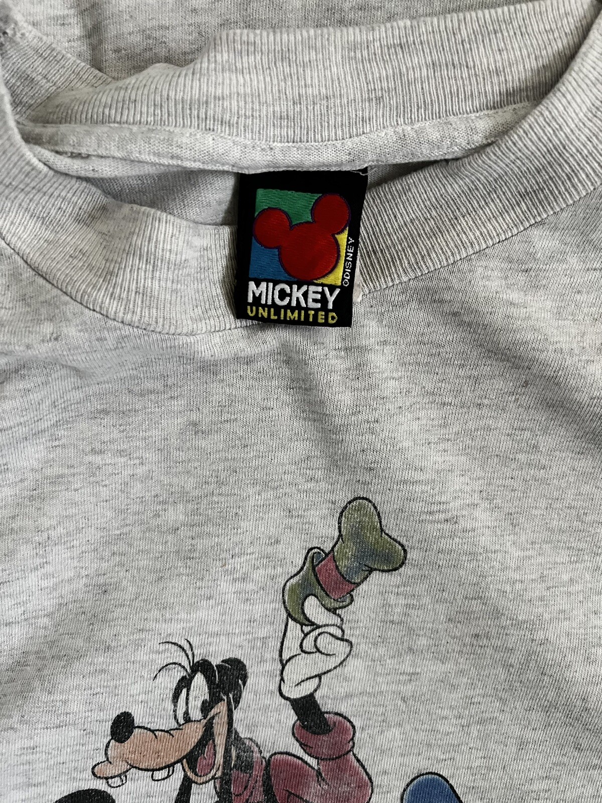 Vintage 90s Mickey Mouse Unlimited Goofy Donald Duck Disney Graphic XL 24”x 30”