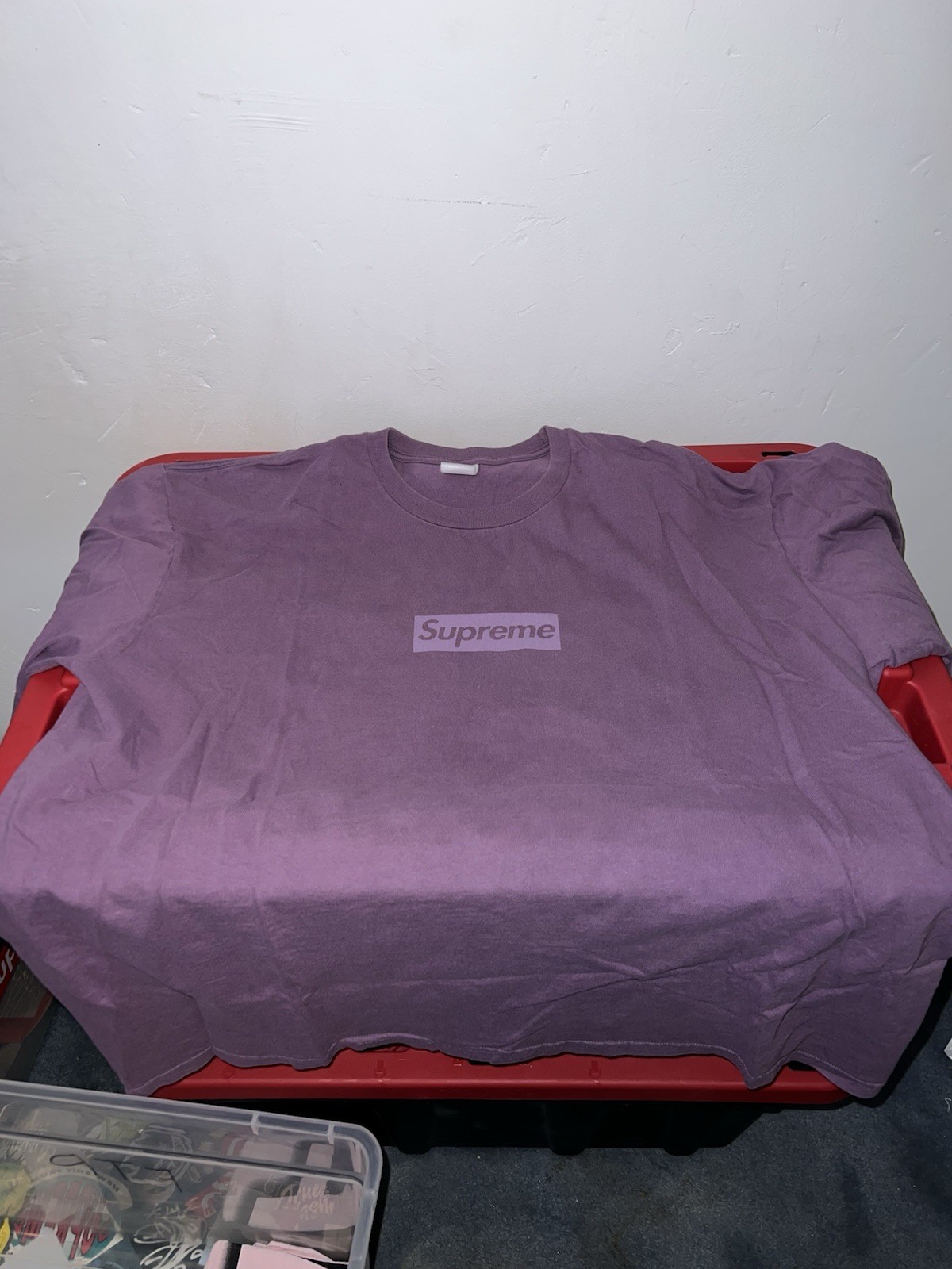 Supreme Tonals Box Logo T-Shirt Dusty Purple, Size XXL