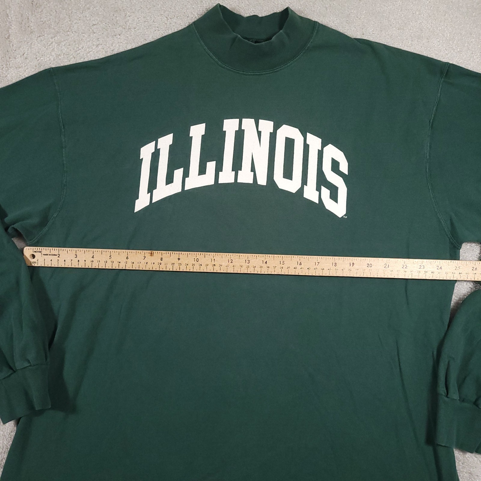 Vintage Soffe’s Choice Long Sleeve Shirt Mens 2XL Green Illinois Graphic Tee USA