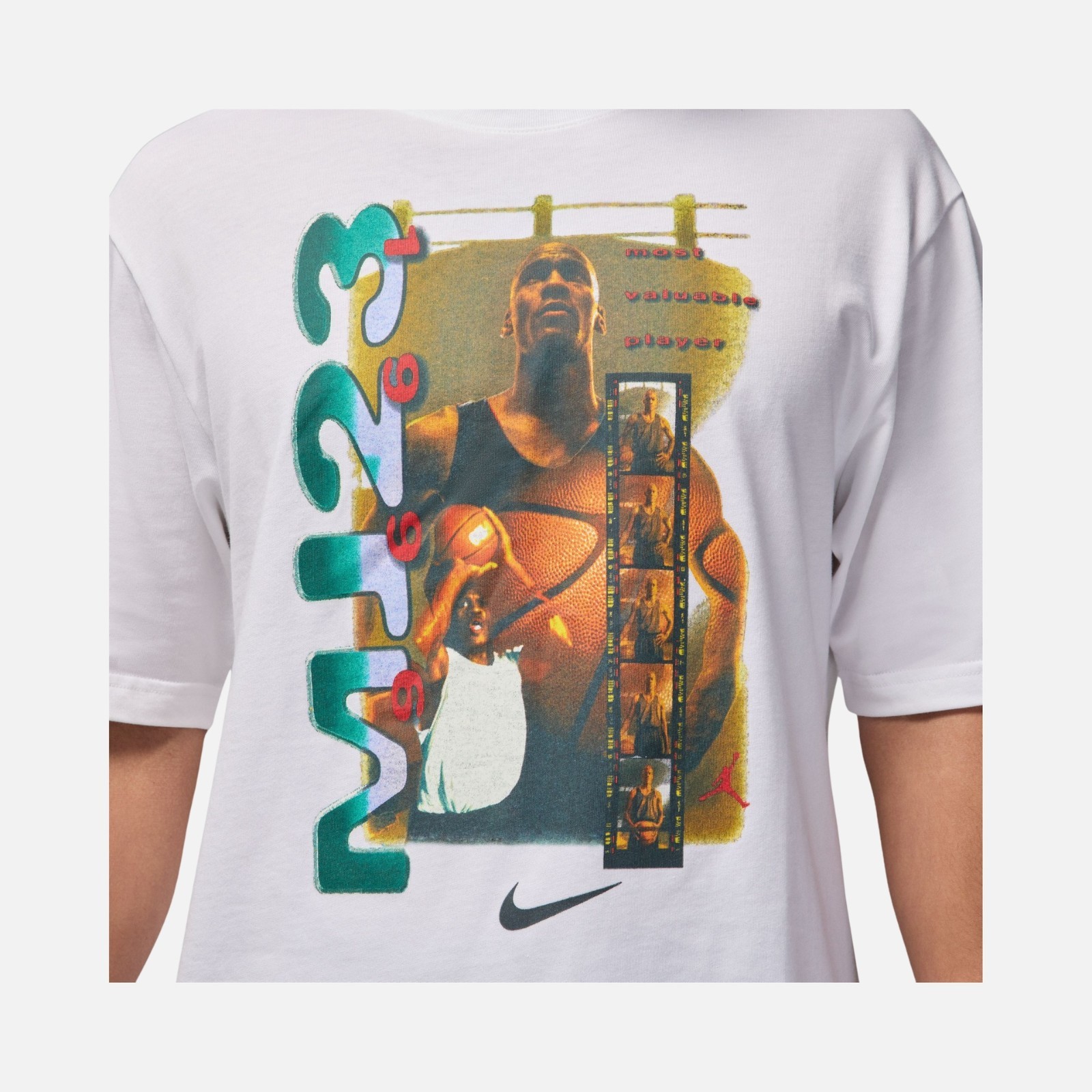 Jordan MJ23 Graphic T-Shirt FZ1991-100 White Black Men’s Size M NWT