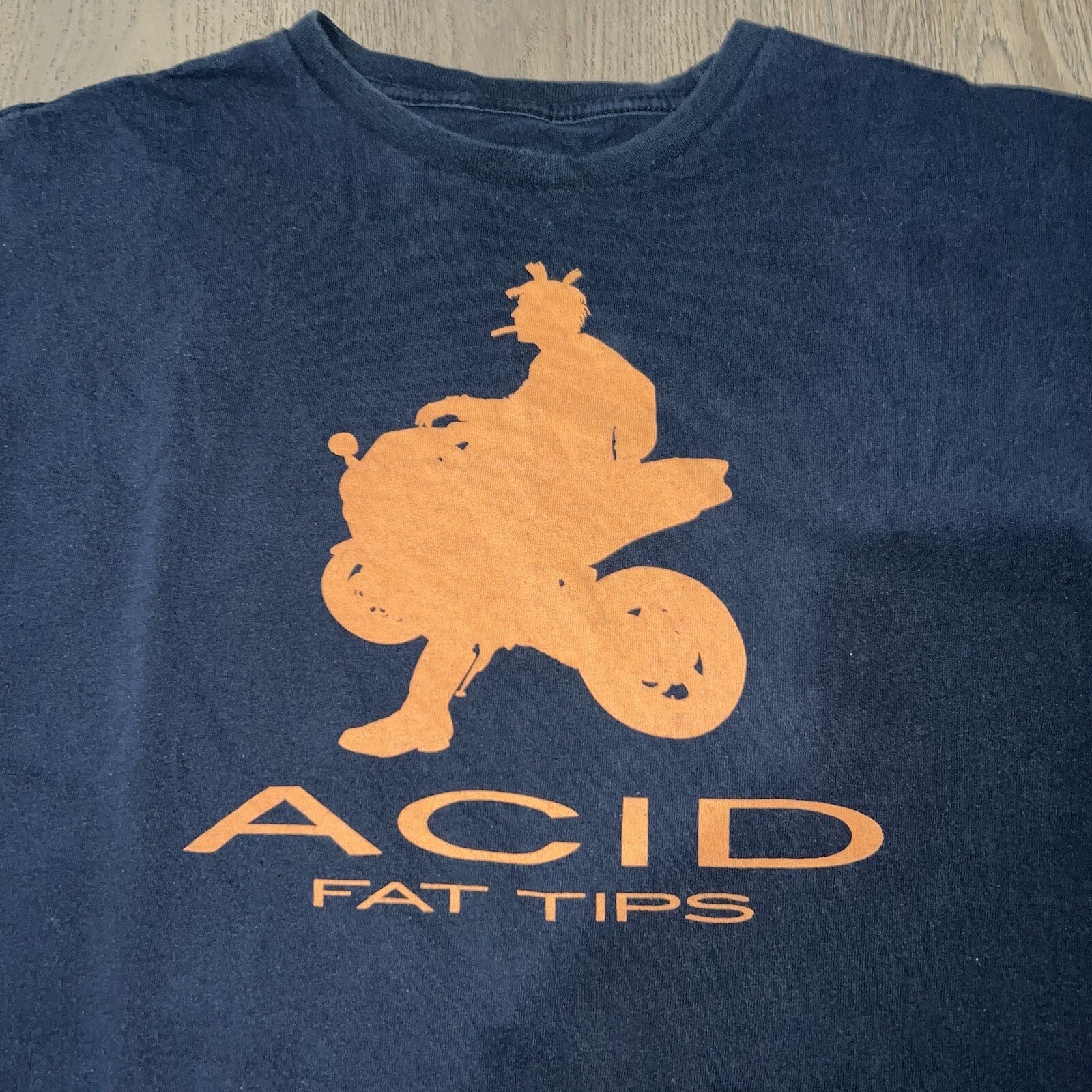 VTG ACID CIGARS PROMO TEE TOBACCO SMOKING FAT TIPS SZ XL ? 23.5×29 BIKER GRUNGE