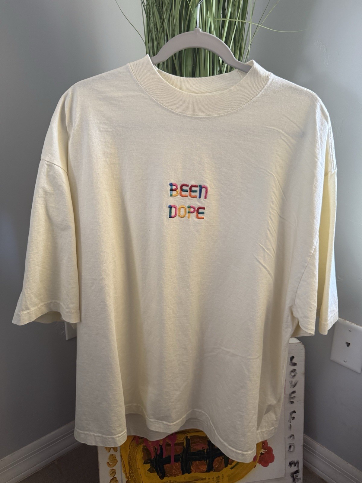 Standard Issued 7.5oz Garment Dyed T-Shirt Logo Embroidered Been Dope Supply