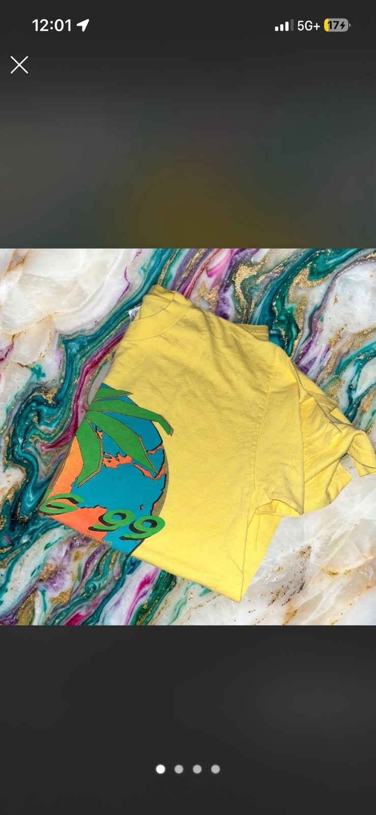VintageHanes Beefy-T Men’s Yellow Graphic Print Crew Neck Short Sleeve T-Shirt L
