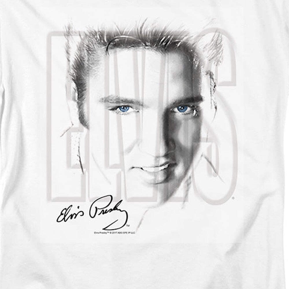 Elvis Presley Blue Eyes Licensed Adult Unisex T-Shirt Regular Fit Tee SM-3X