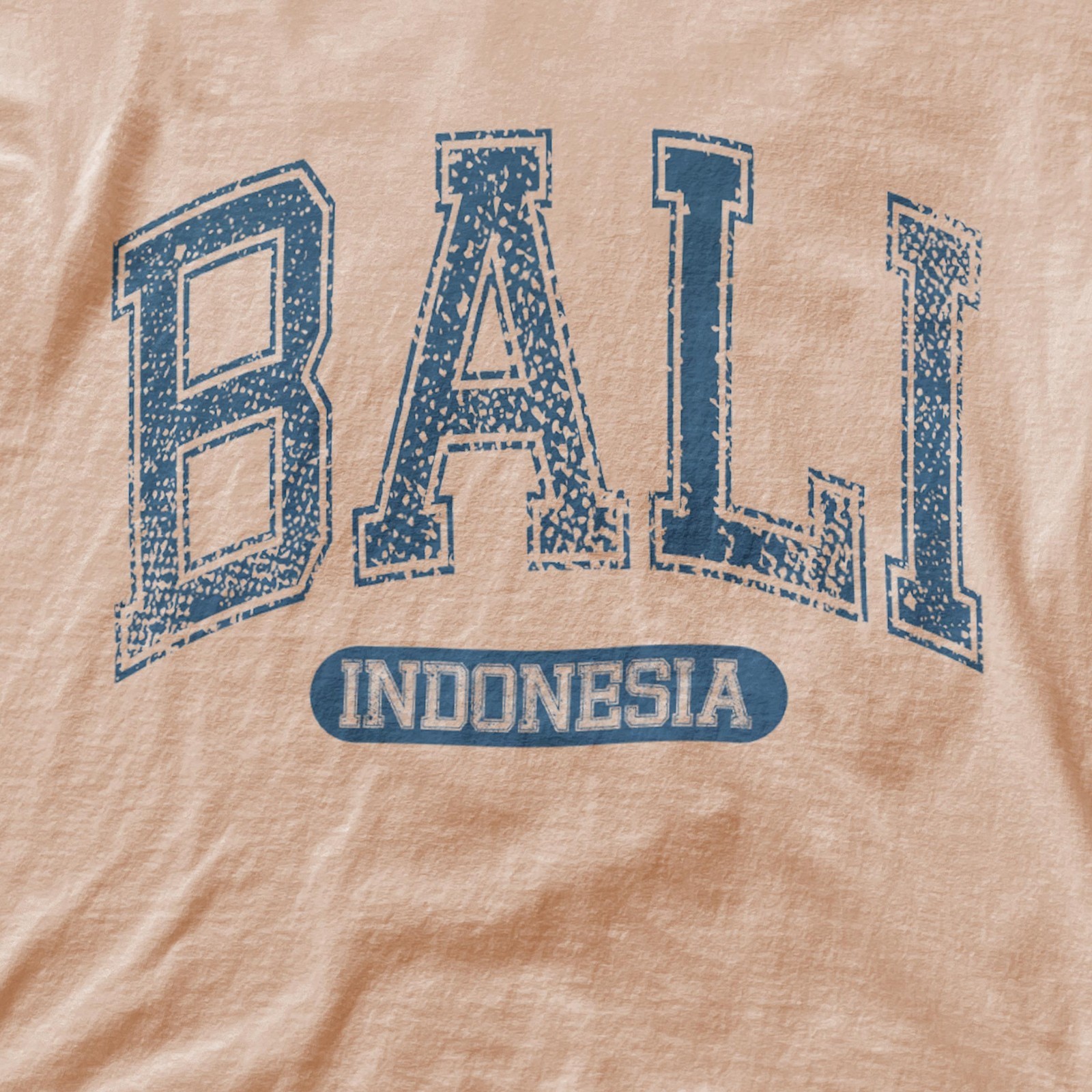 Bali Indonesia Classic Varsity Style T-Shirt SummerVintage Retro Tee
