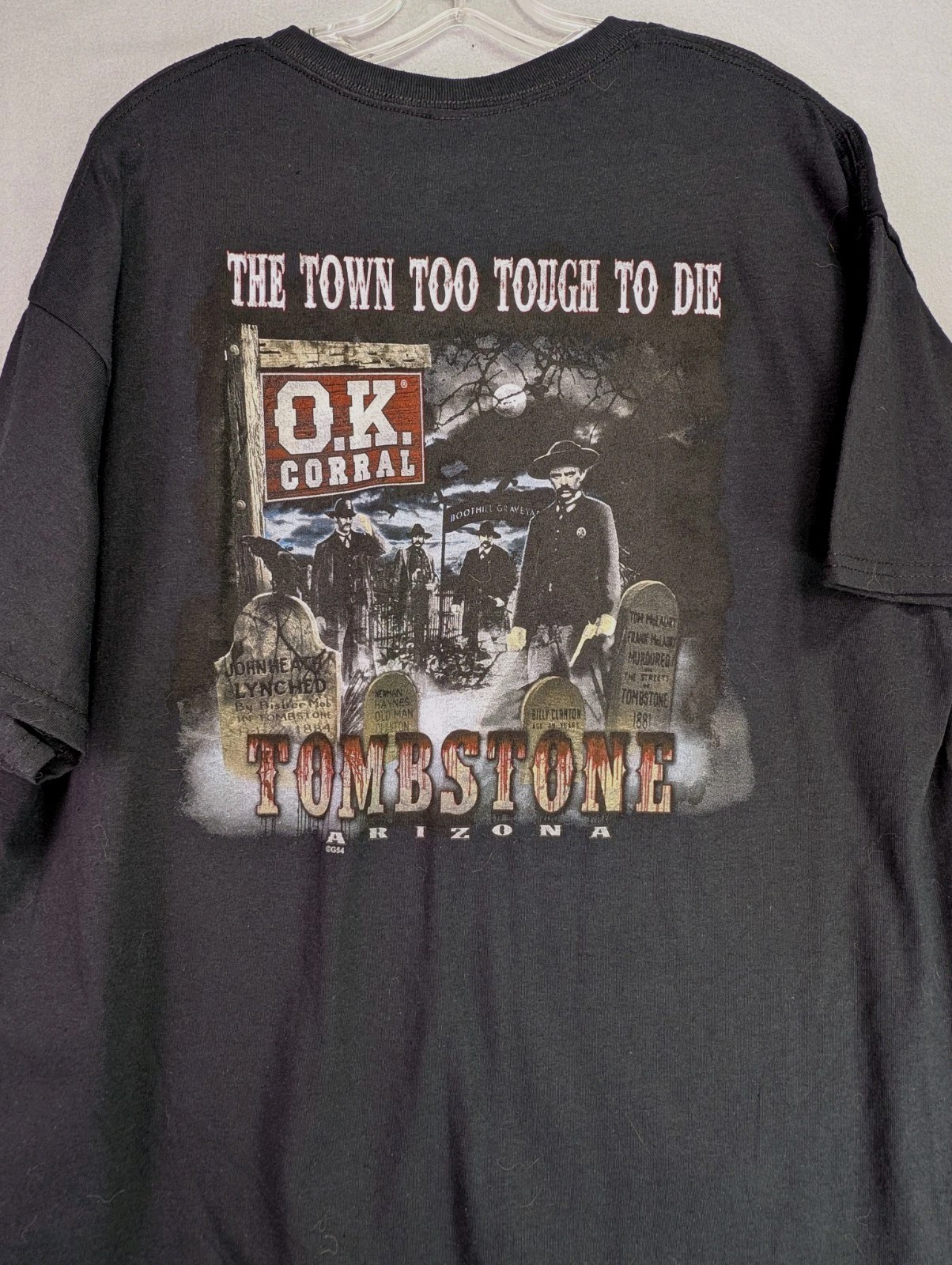 G54 Design Apparel Tultex Tombstone Arizona Territory AGraphic T-shirt Size XL