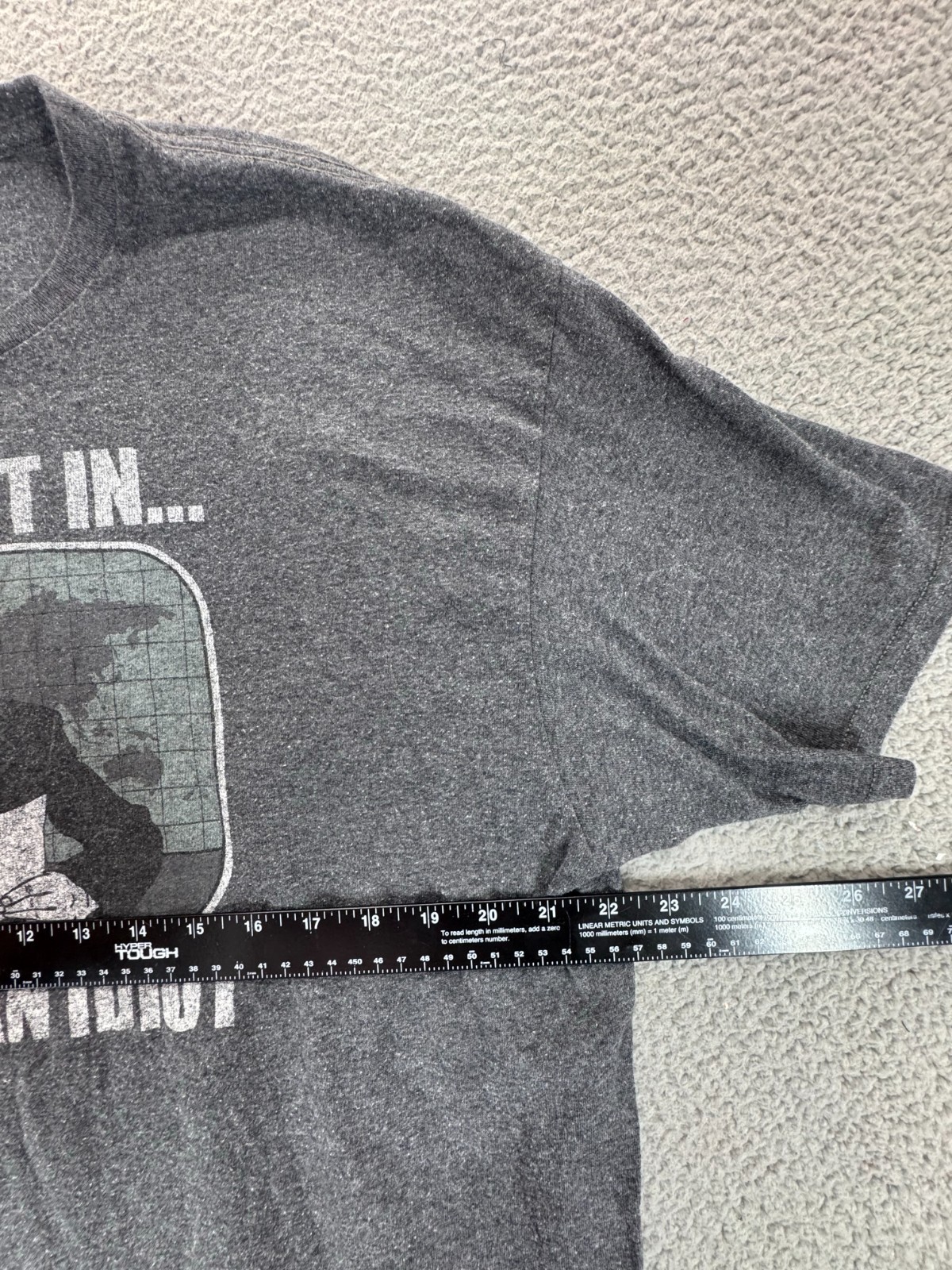 Unbrand Mens Short Sleeve Crew Neck Graphic T Shirt Gray Size XL