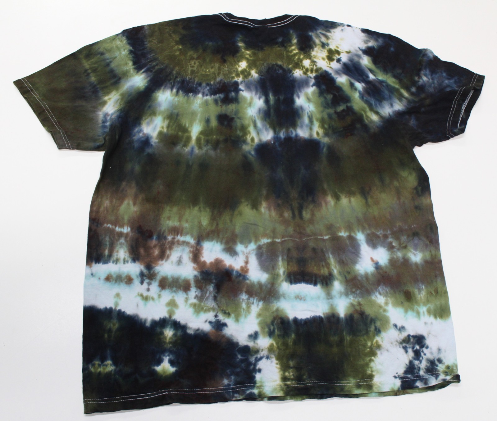 Tie Dye T-Shirt Adult XL Green Midnight Stand Gildan Softstyle Short Sleeve