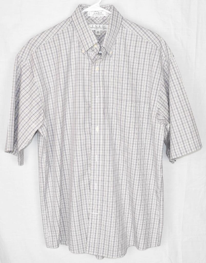 Men’s Shirts Cotton Short Sleeve Casual Non-Iron Machine Wash Button Down