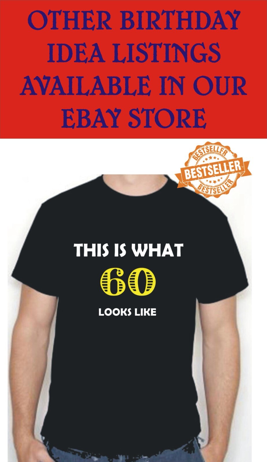 60th BIRTHDAY T-shirt / UNISEX / 21900 Days Old / Funny / Party / Size XXL