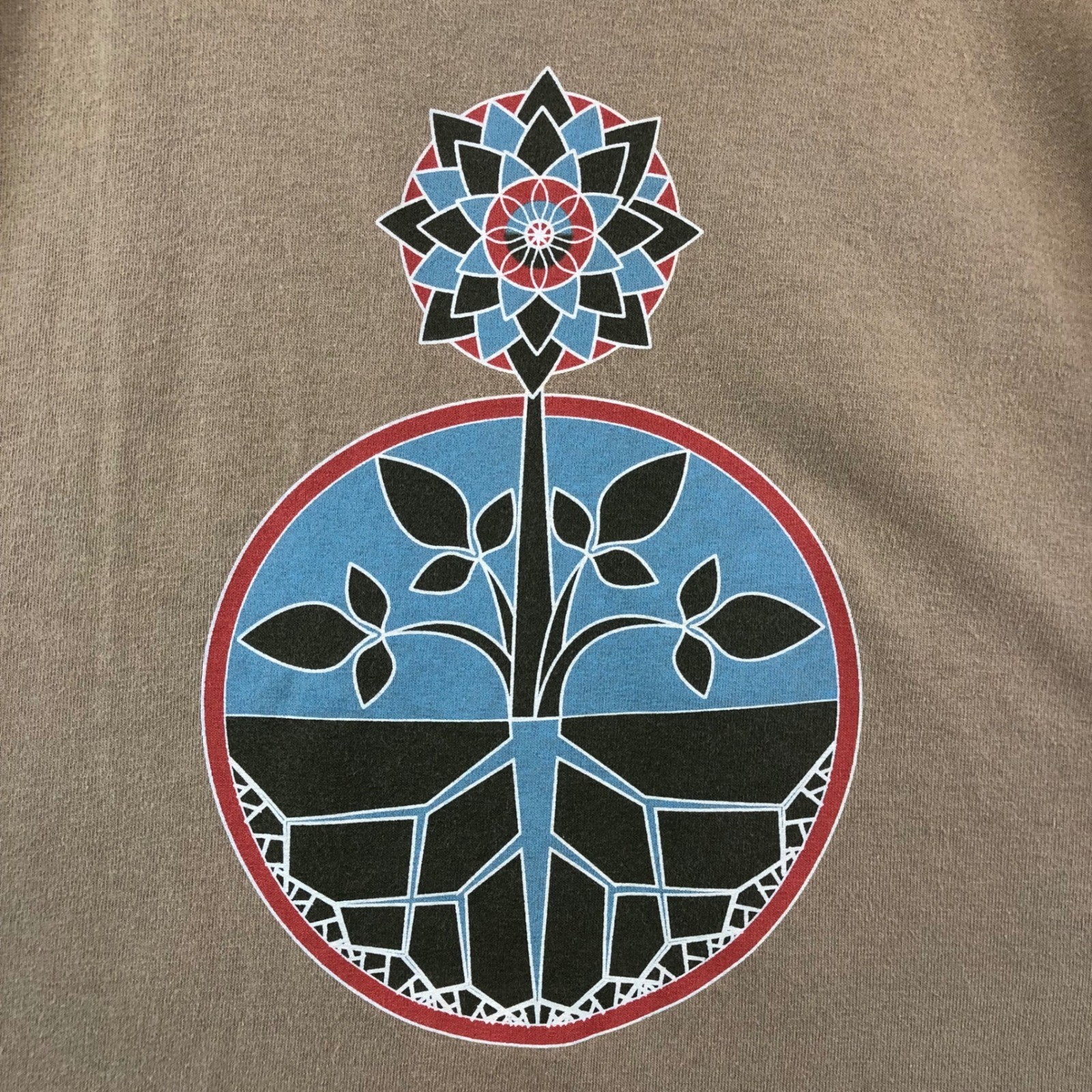 Vintage Two High String Band T Shirt XL Graphic Print Beige
