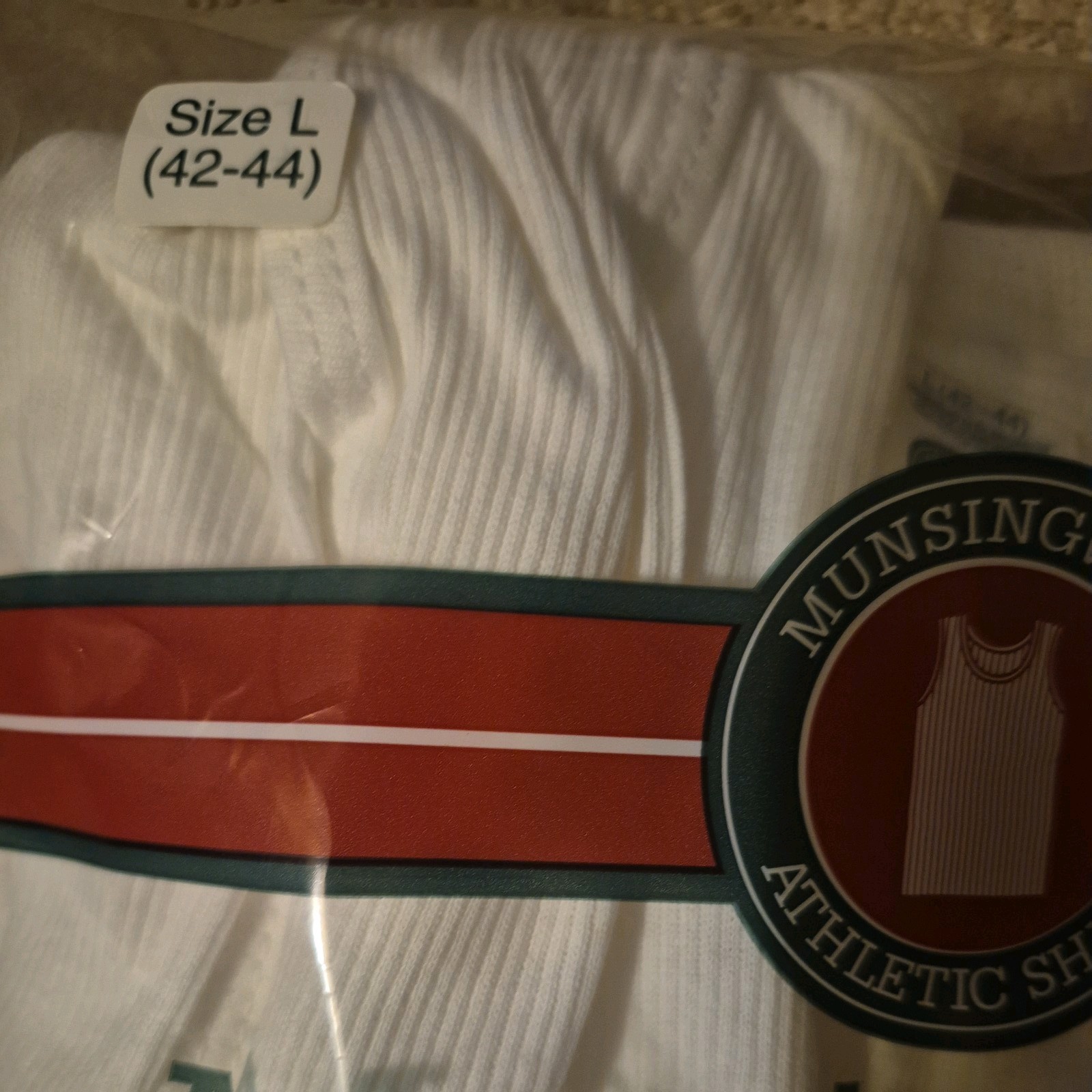 Vintage New Munsingwear Athletic Shirts 3pack Size L(42-44) 100% Combed Cotton