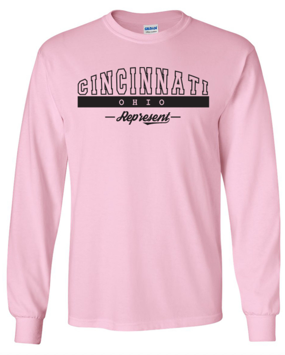 Cincinnati Ohio State T-Shirt Long Sleeve Graphic Tees Unisex Apparel Design