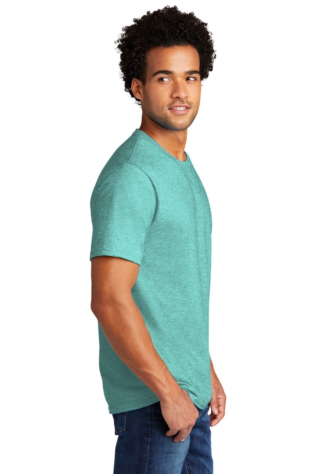 Port & Company PC330 Mens Short Sleeve Tri Blend Crew Neck Stylish T-Shirt