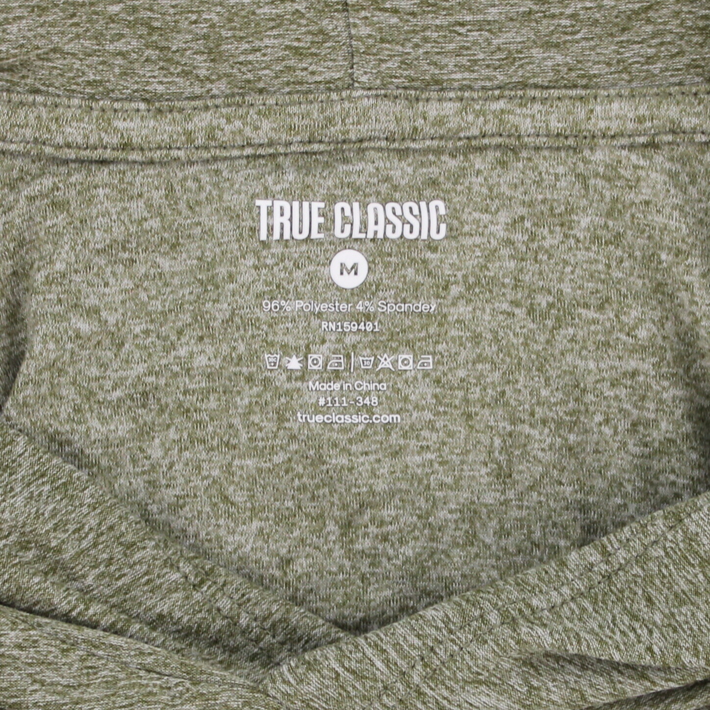 True Classic Men’s Hooded T-Shirt, Long Sleeve Lightweight Stretch Heathered Tee
