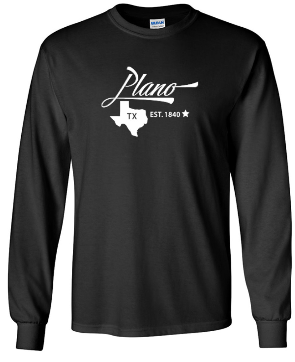 Plano Texas State T-Shirt Long Sleeve Graphic Tees Unisex Apparel Design