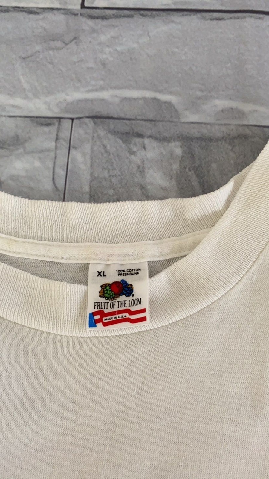 Vintage DOUBLE TROUBLE DATE PARTY white short tee sleeve ’91 unisex size XL