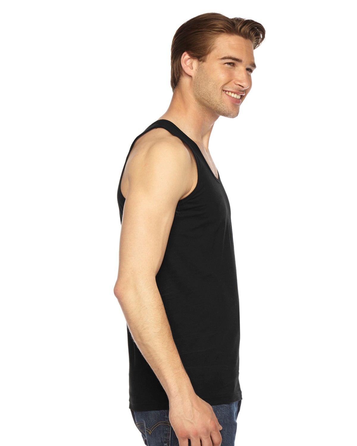 12 New American Apparel Unisex Fine Jersey Sleeveless Tanks BB2408W Size Medium