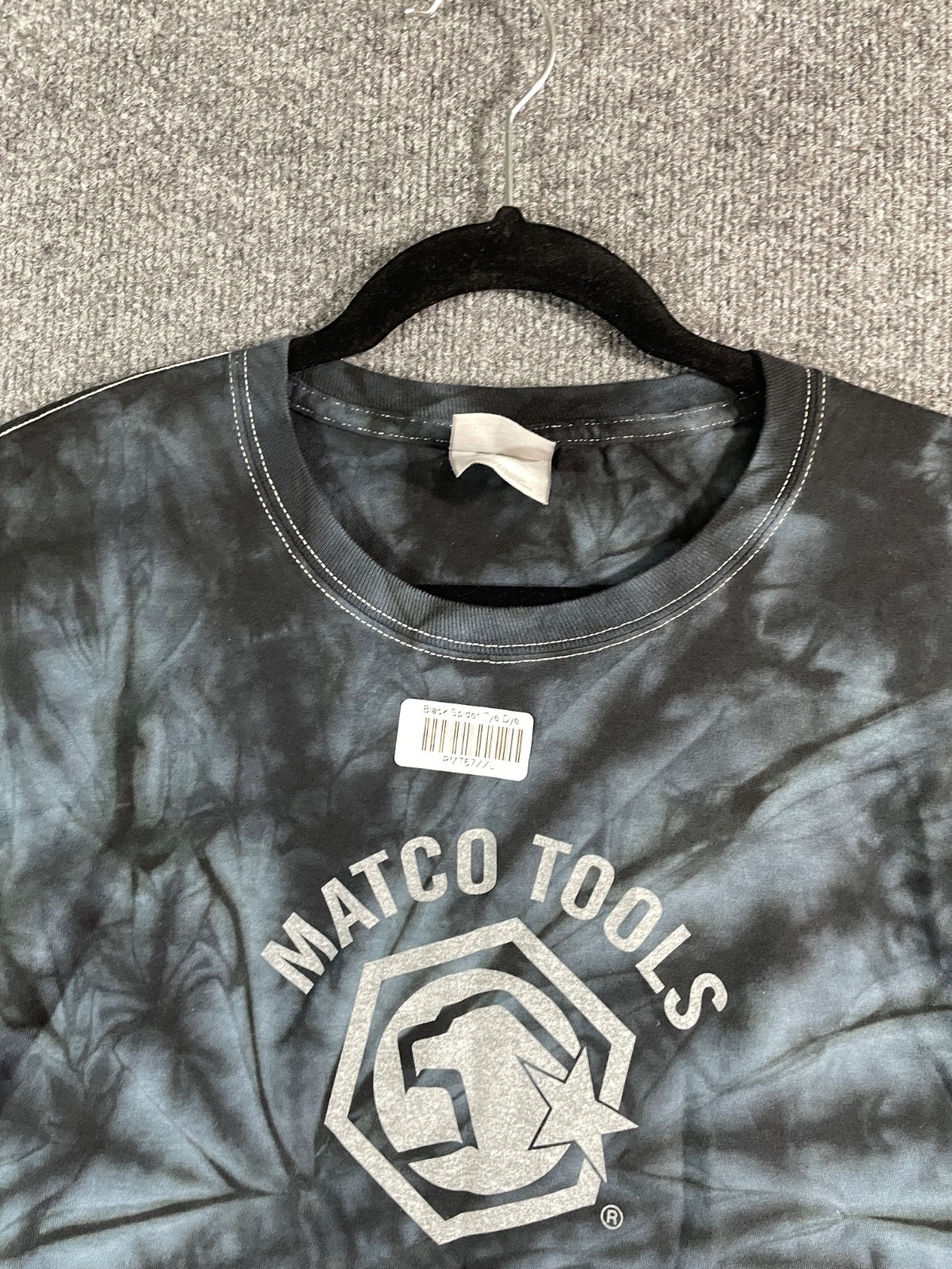 Matco Tools Shirt Mens Tie Dye Gray Graphic T-Shirt SZ 2XL Mechanic Shop Garage