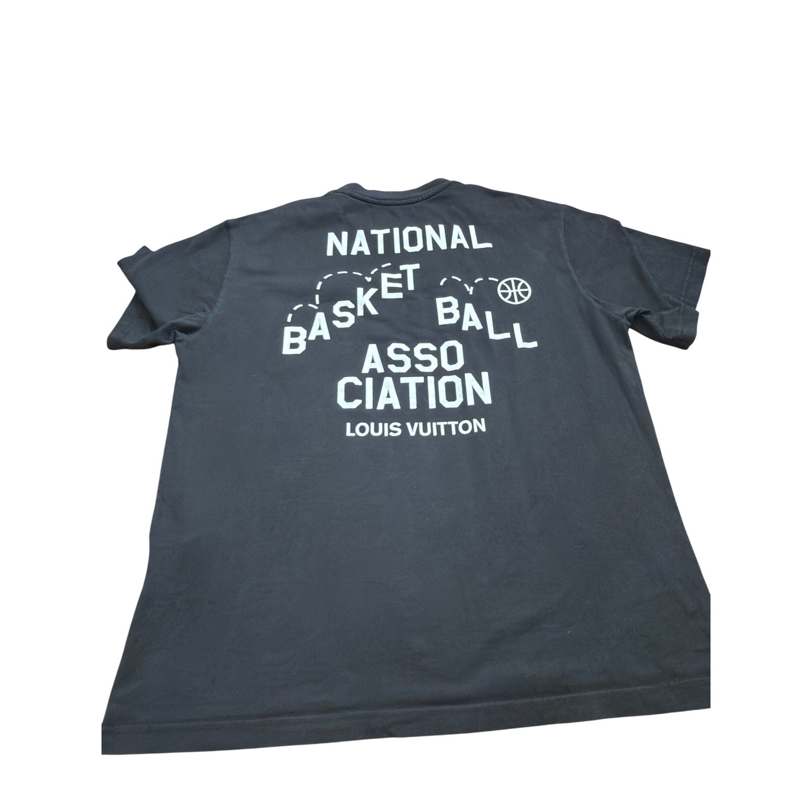 Louis Vuitton x NBA Logo Graphic T-Shirt Black Virgil Abloh RM212M L