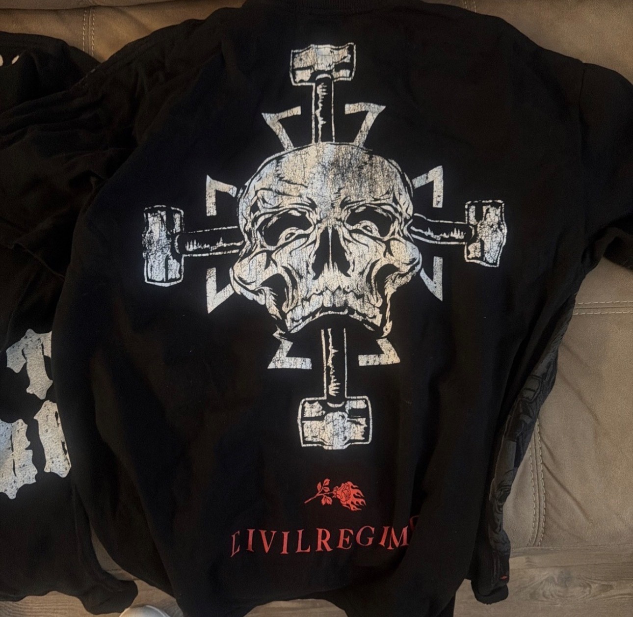 civil regime shirt wwe Triple H size small nwt
