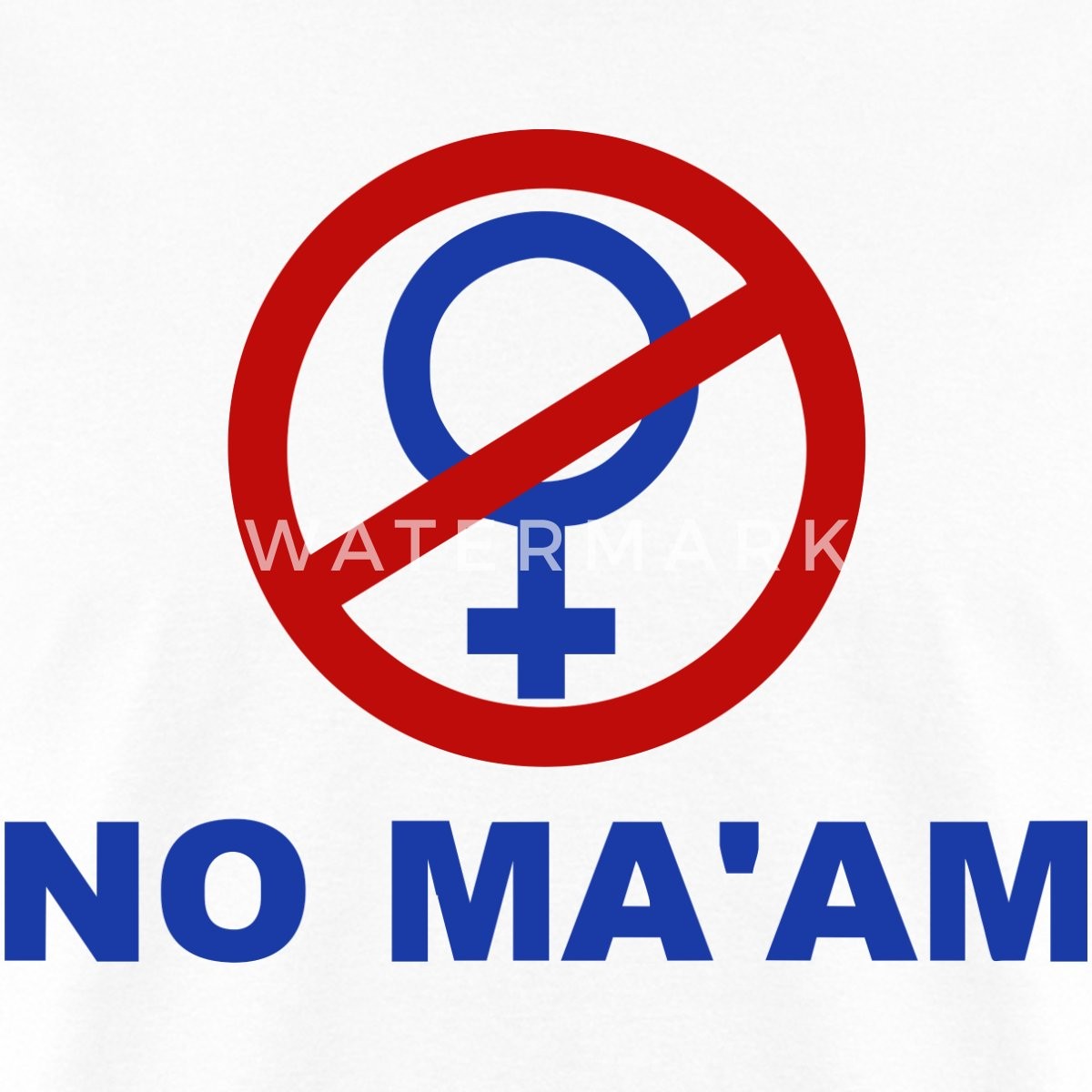 No Maam Funny Halloween Costume Men’s T-Shirt