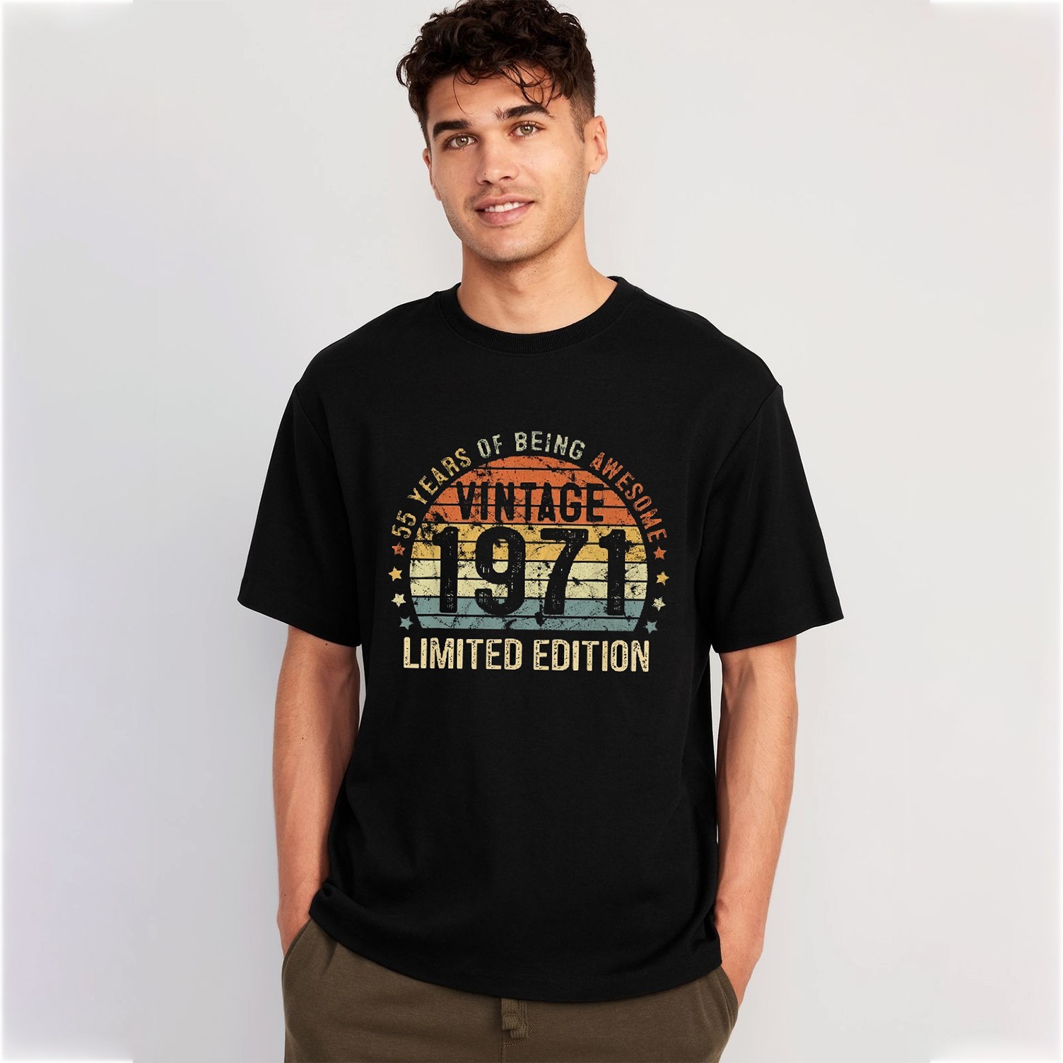 55th Birthday Vintage 1971 Limited Edition 55 Years Old Gifts T-Shirt