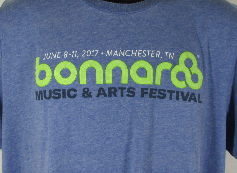 2017 Bonnaroo Music & Arts Festival T-Shirt Concert / Festival Size XL