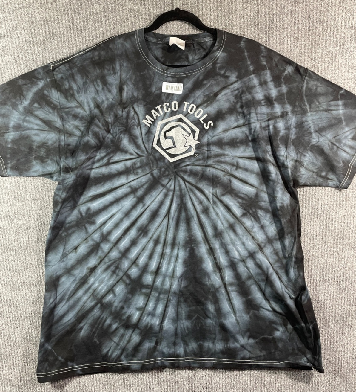 Matco Tools Shirt Mens Tie Dye Gray Graphic T-Shirt SZ 2XL Mechanic Shop Garage
