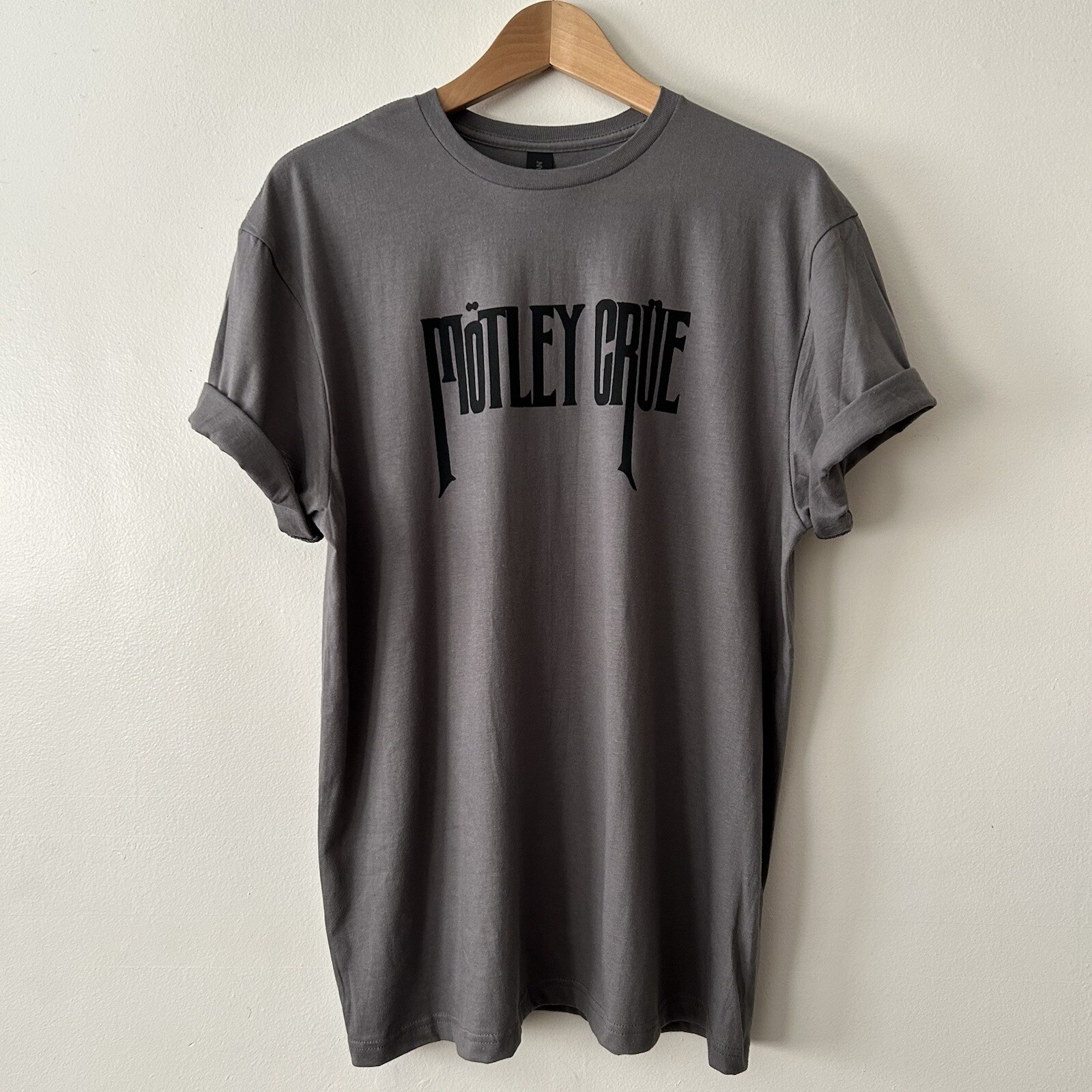 Motley Crue T-Shirt 100% Lightweight Cotton NEW Black Mens Unisex Fit Size S-XL