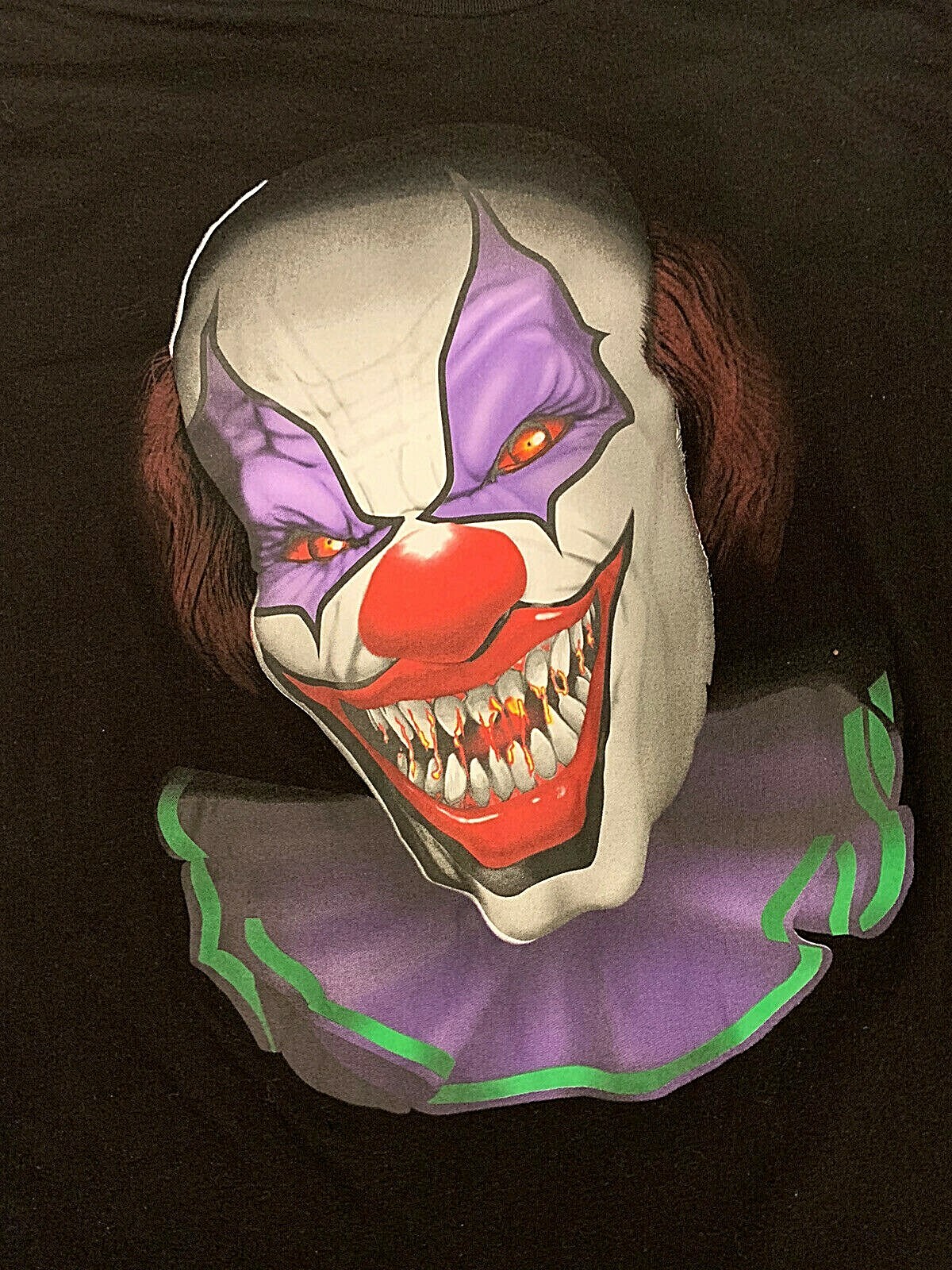 Scary Clown Horror Fright T Shirt Evil “Creepy the Clown” Celebrate! X-LARGE
