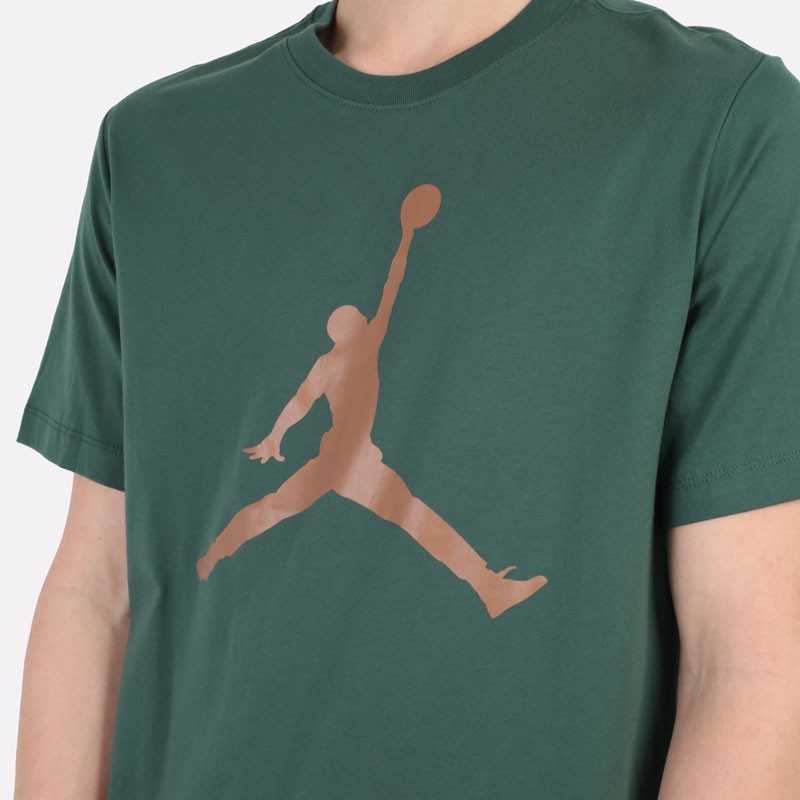 Nike Air Jordan Jumpman Logo Tee Mens T-Shirt Green Multi Size Casual Top