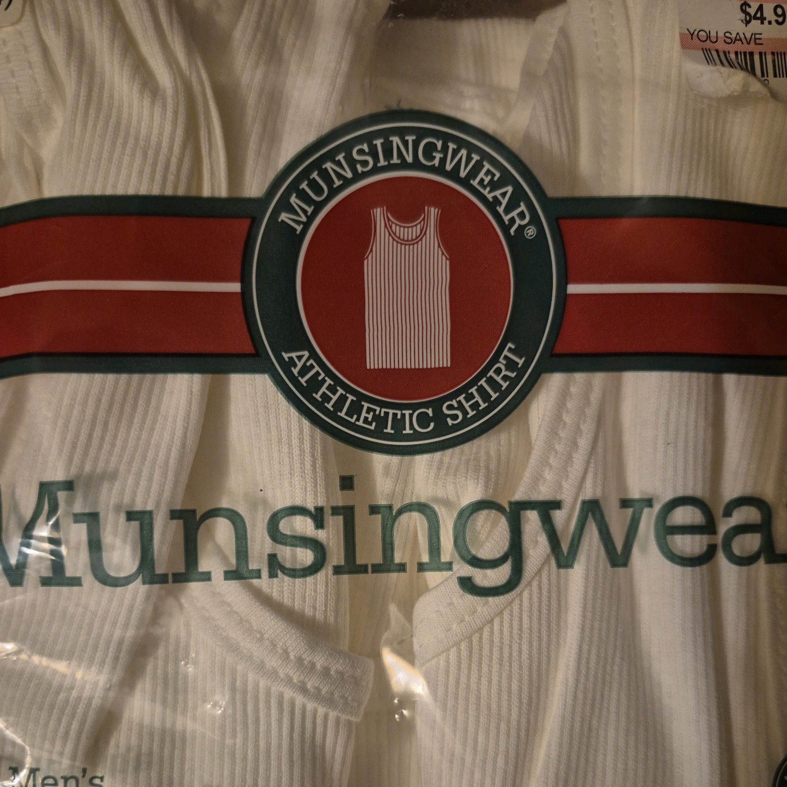 Vintage New Munsingwear Athletic Shirts 3pack Size L(42-44) 100% Combed Cotton